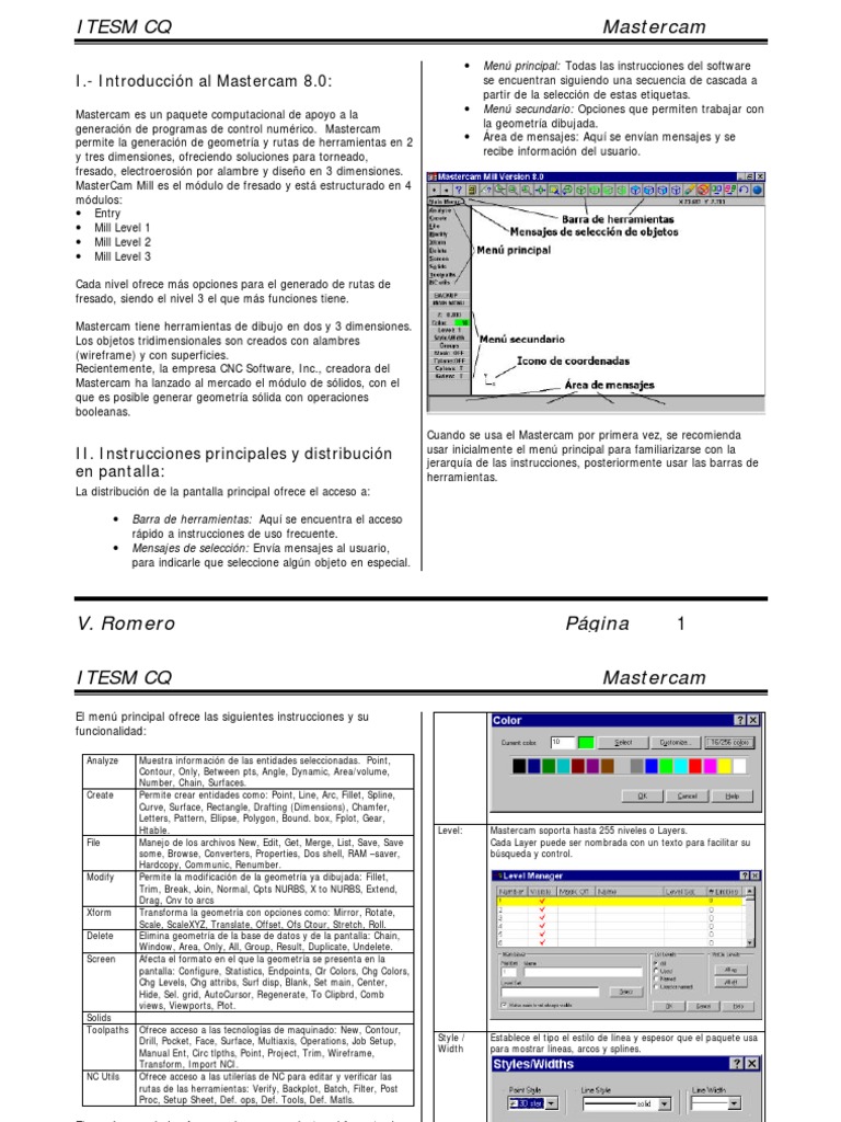 Manual de Mastercam | PDF