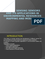 REMOTE SENSING SENSORS AND ITS APPLICATIONS in Environmental