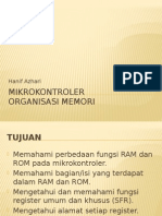 MIKROKONTROLER Organisasi Memori