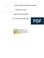 Permutações circulares: cálculo do número de maneiras de distribuir objetos em volta de um círculo