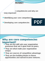 Core Competency Presentation-Strategic Management