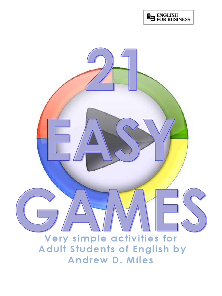 21 Easy Games for Adult English Learners | PDF | Perfect (Grammar ...