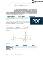 Práctica 1 Diseño de Filtro Paso Bajas