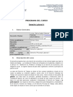 Programa Derecho Laboral II