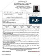 Common Admission Test - 2013 PDF