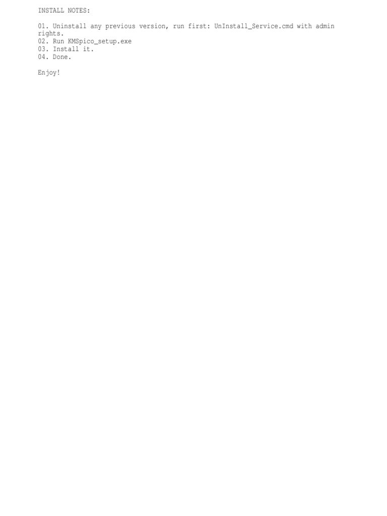 Install Notes | PDF