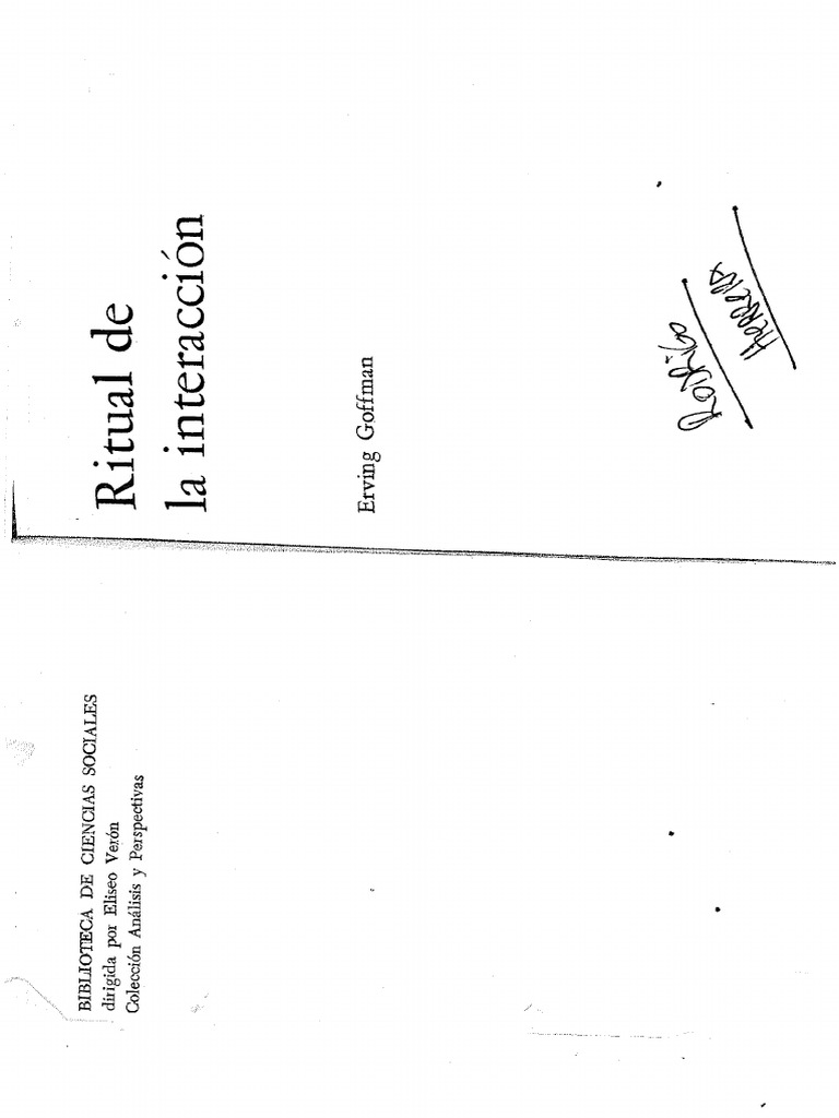 Ritual de Interacción - Goffman PDF | PDF