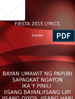 SAN MIGUEL Fiesta Lyrics 2015