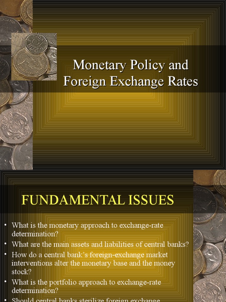 Monetary Policy and Foreign Exchange Rates | PDF | Bonds (Finance
