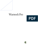 Warnock Pro Speciment Book