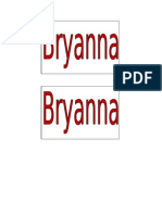 Bryanna - Name Tag