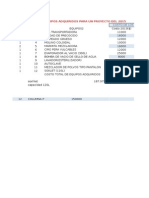 TABLA 1 de Equipos Adquiridos