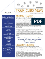 Tiger Cubs News - September 2015
