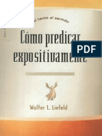 Walter l Liefeld - Cómo Predicar Expositivamente