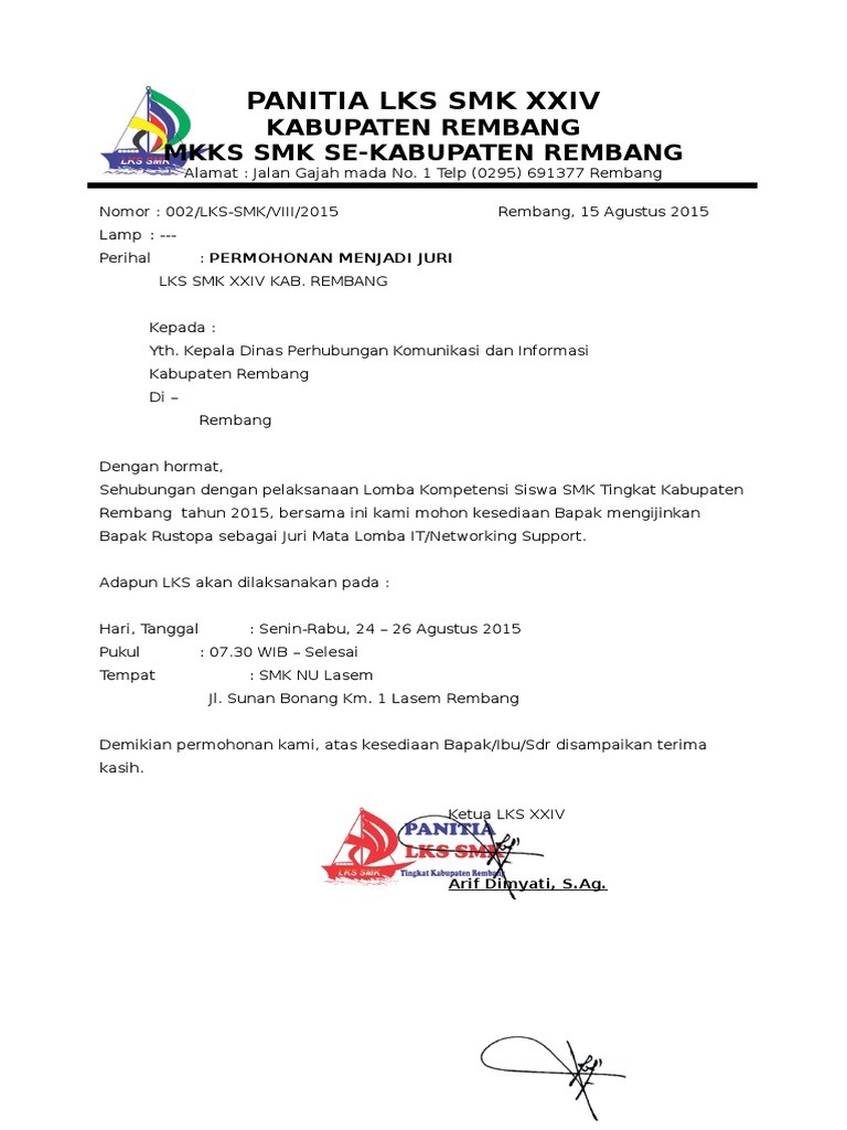 46+ Contoh Undangan Juri Lomba Gratis Terbaru