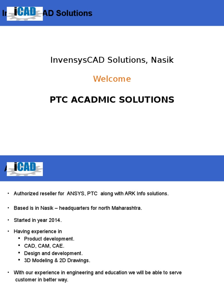 InvensysCAD Solutions - PTC Acadmic Program | PDF | Simulation ...