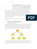 Plan de Requerimientos de Materiales