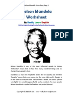 Worksheet Nelson Mandela English