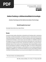 19. Andrew Feenberg e a Bidimensionalidade Da Tecnologia