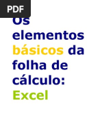 Download Elementos Basicos Excel by Antonio Arnaut Duarte SN2830478 doc pdf