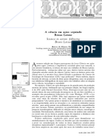 A Ciência Em Ação - Seguindo Bruno Latour