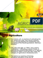 Agriculture: Gemora, Solocasa, Pedroso