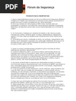 o que devo saber sobre segurança