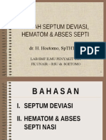 Septum Nasi, Hematom,'n Abses Septi