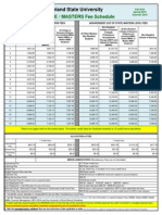 Fiscal 2016 GRADUATE Fee Schedule