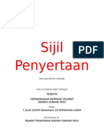 BLOK Sijil Penghargaan