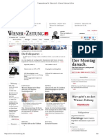 Tageszeitung Für Österreich - Wiener Zeitung Online