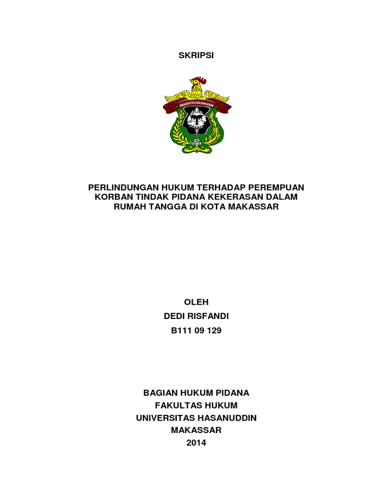 Judul Skripsi Hukum Pidana Pdf Contoh Makalah Terbaru 2021