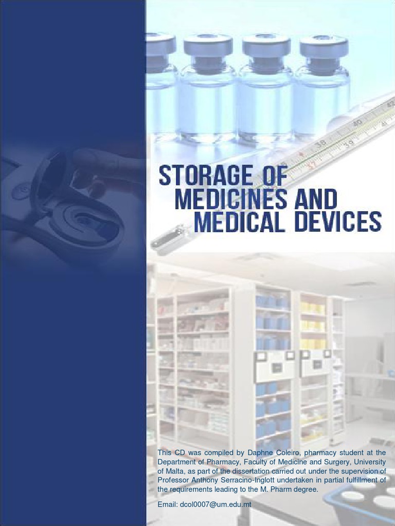 Storage of Medicines and Medical Devices PDF