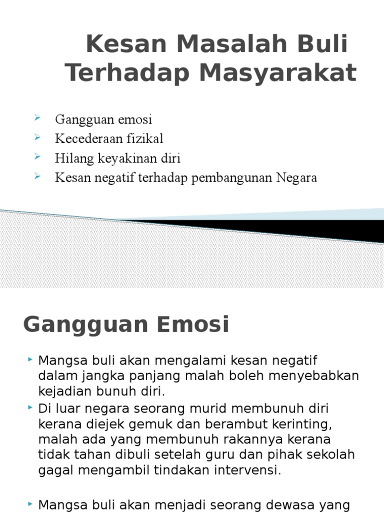 Kesan Masalah Buli Pdf