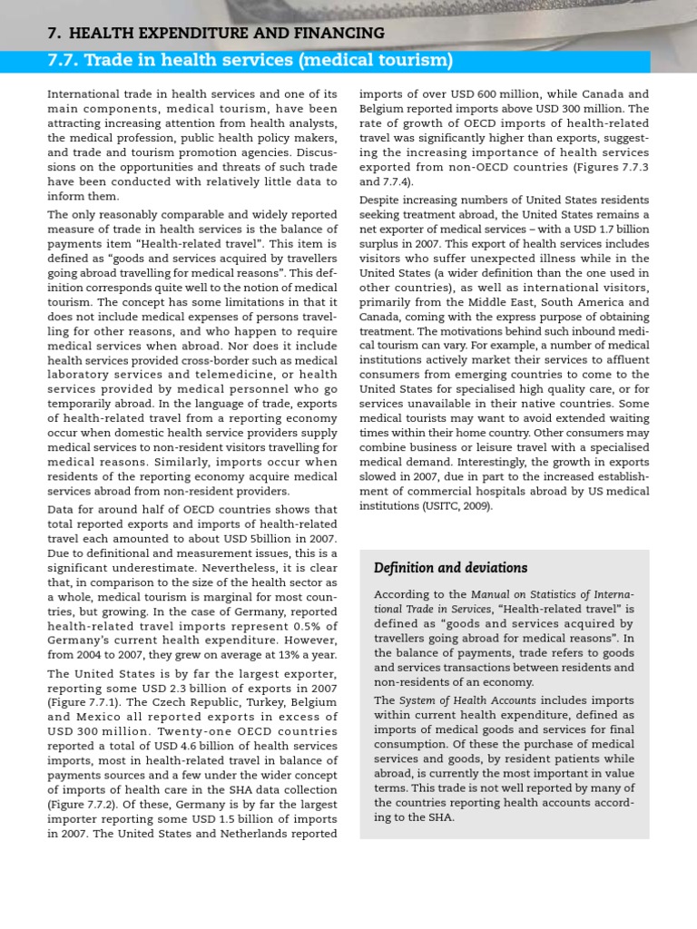 Health Expenditure and Financing | PDF | Imports | Health Care