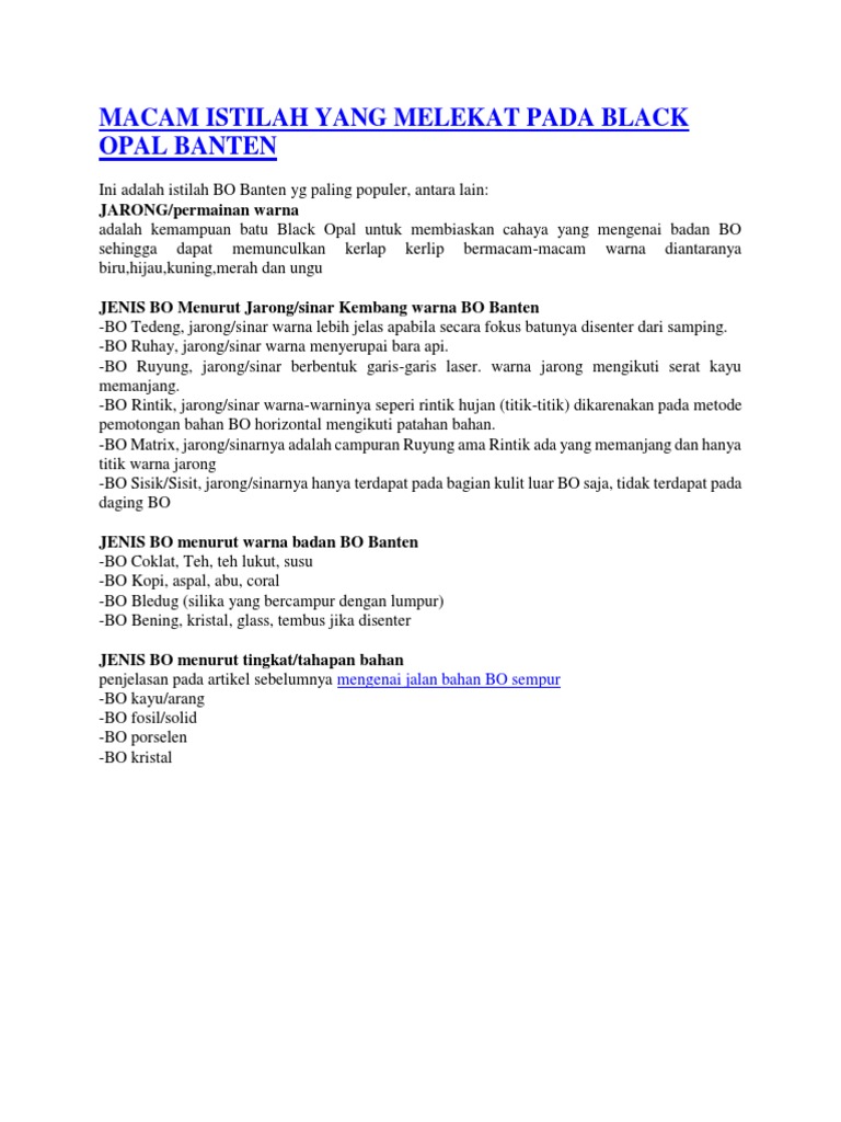 5 Jenis Batu Bacan Terbaik Buruan Kolektor - Harta Langit, image size:768x1024