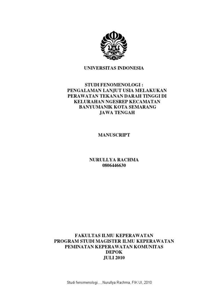 Contoh Skripsi Keperawatan