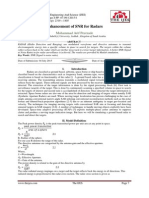 Enhancement of SNR For Radars