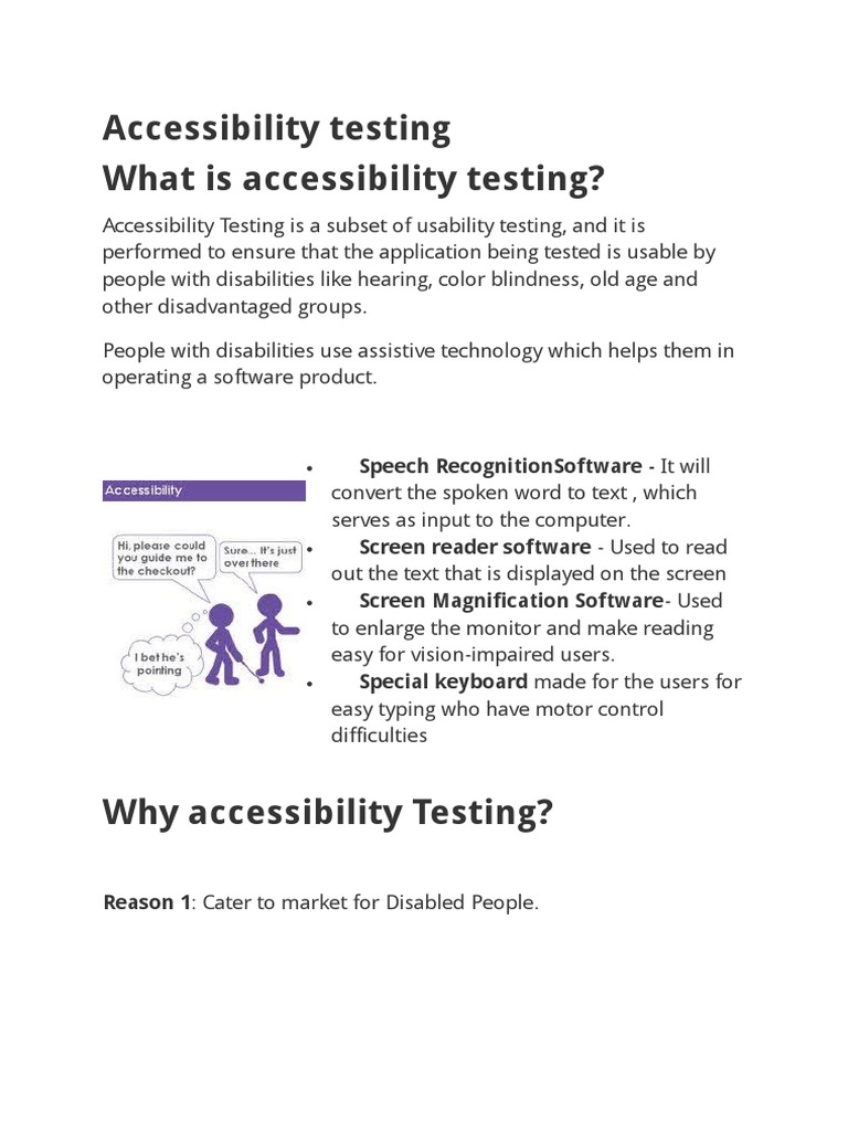 Accessibility Testing Guru99 PDF Accessibility Disability