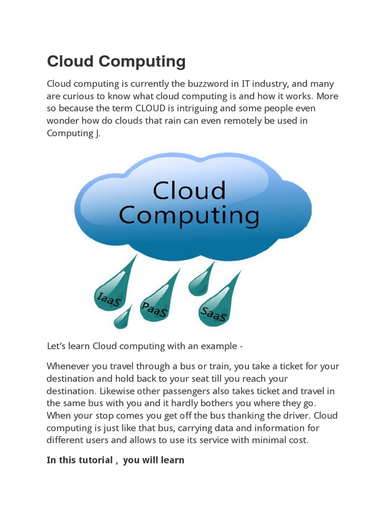 Cloud Computing Guru99.doc | Software As A Service | Cloud Computing