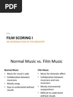 Film Scoring I: An Introduction To The Industry