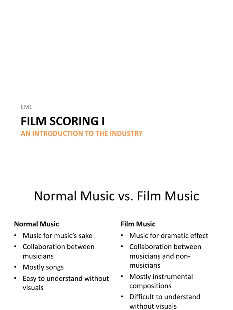 Film Scoring Film Score Filmmaking