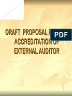Draft Proposal For Accreditation of External Auditor - 0
