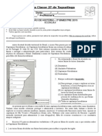 Avaliação de HISTÓRIA 2º Bim