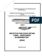 Institución Educativa de Tarata elabora Proyecto para convertirse en líder