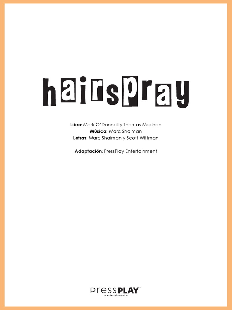 Hairspray Script PDF Ocio
