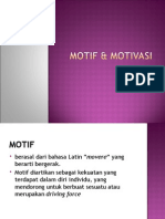 Motif & Motivasi