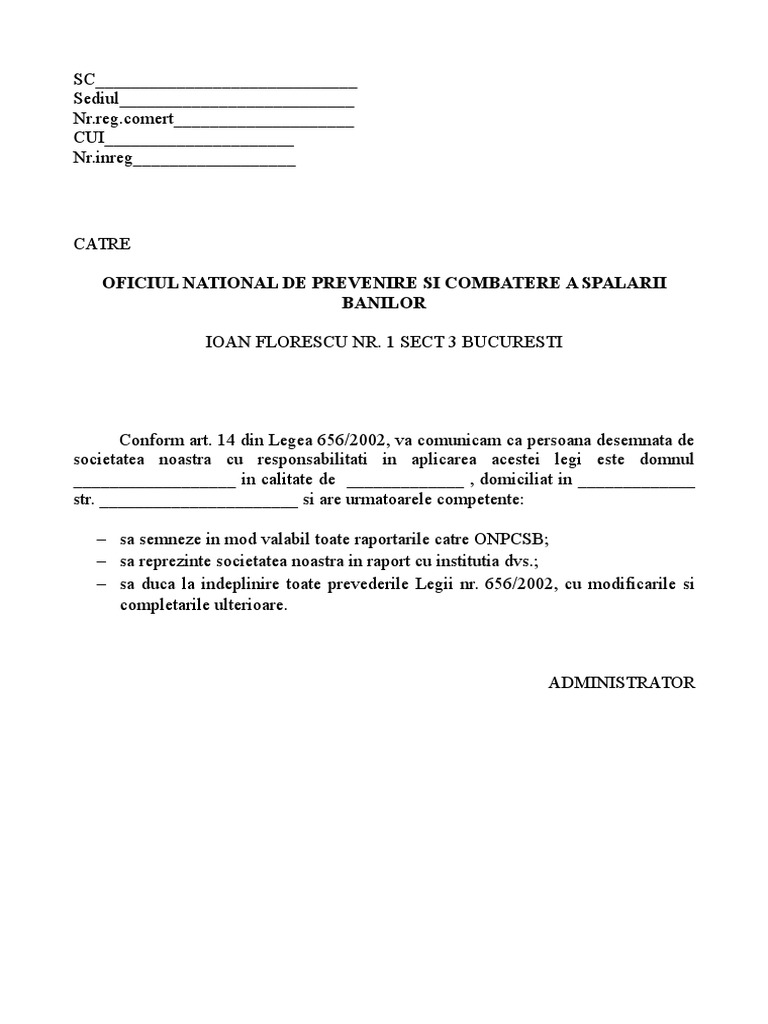 Adresa Spalarea Banilor Doc