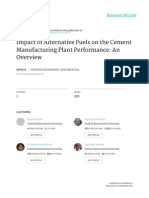 Impact of Alternative Fuels On The Cement Manufacturing Plant Performance: An Overview