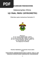 Manual Csl II Uji Faal Paru Spirometri